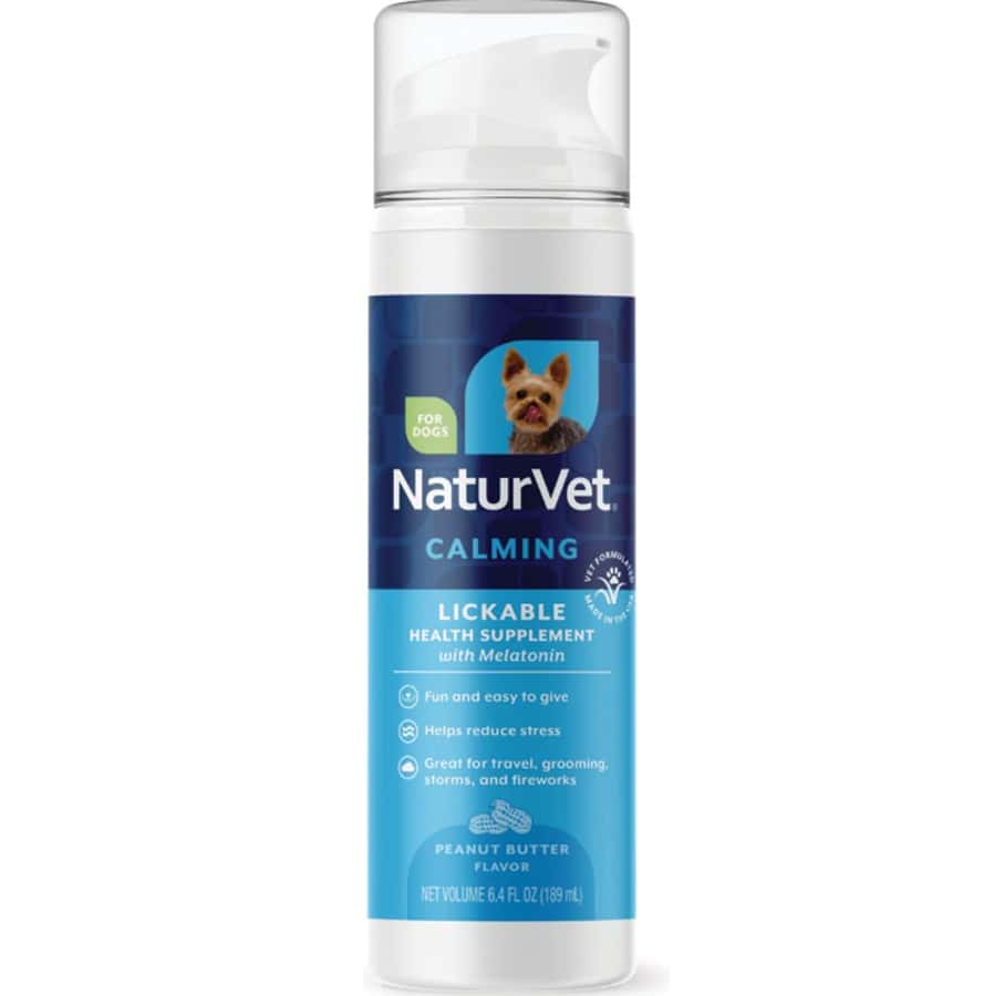 NaturVet® Calming Peanut Butter Flavor Lickable Supplement for Dogs 6.4 oz