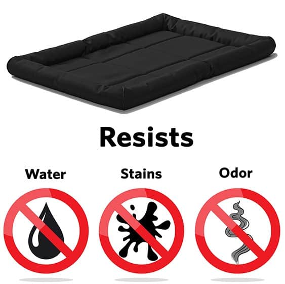 QuietTime® MAXX Pet Bed – Black Water & Stain Resistant Crate Bed