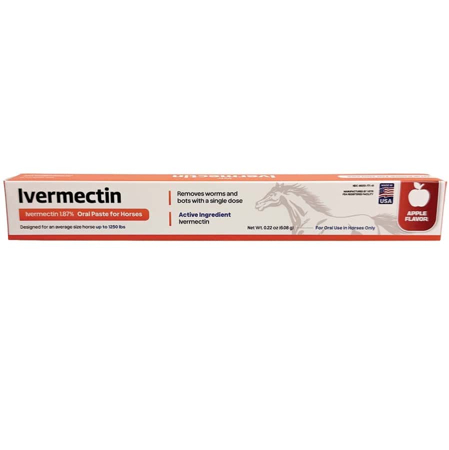 Vetr Ivermectin 1.87% Oral Paste Dewormer for Horses & Sheep – 6 cc